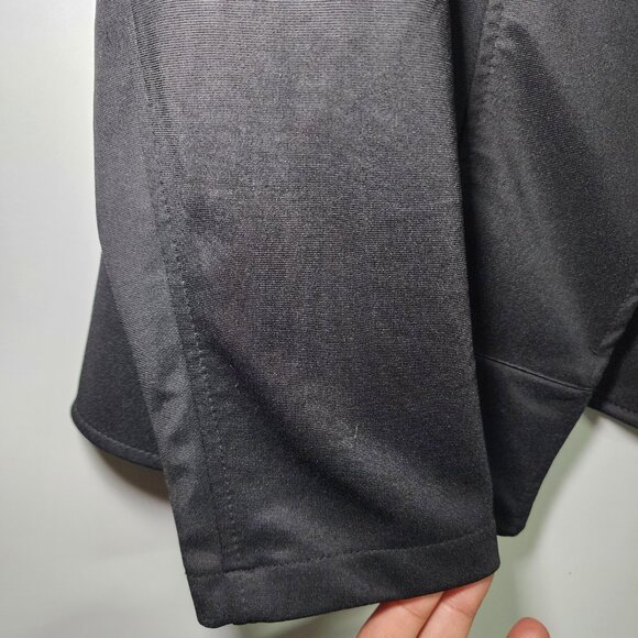 Black Chic Military-inspired blazer, jacket,  lightweight, mix blend material, l - Picture 6 of 13